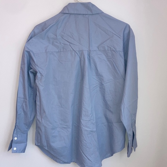 Abercrombie & Fitch Women's Light Blue Button-Down Shirt - Picture 2 of 4